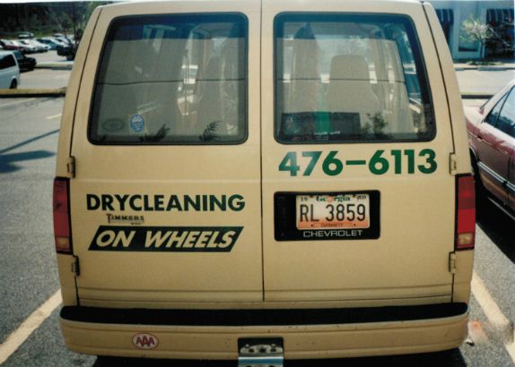 Dry Cleaning on Wheels. 